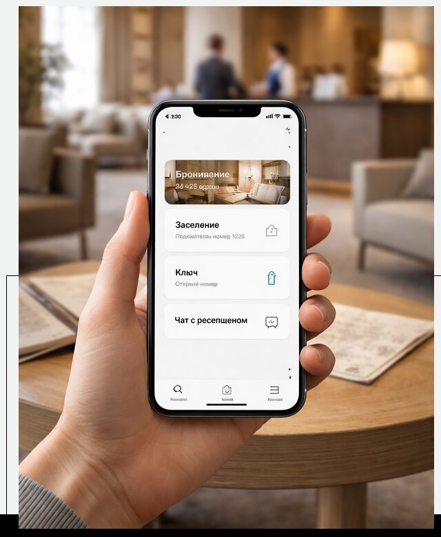 Мобильное приложение для гостей отеля в Пензе, управление сервисом